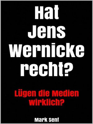 cover image of Hat Jens Wernicke recht?